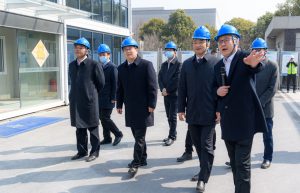 泰州医药高新区(高港区)领导督查我司新建新型四价流感疫苗车间项目进展